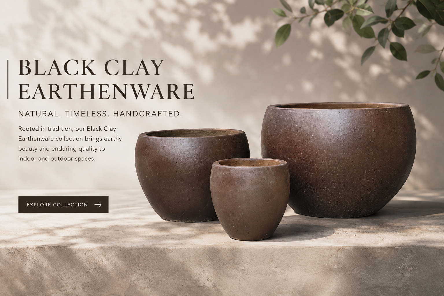 Black Clay Ironstone Collection